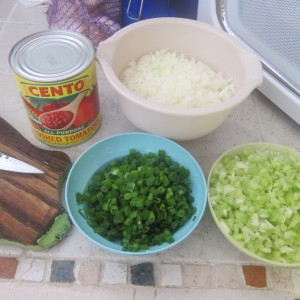 Nolanotes-chopped veggies.